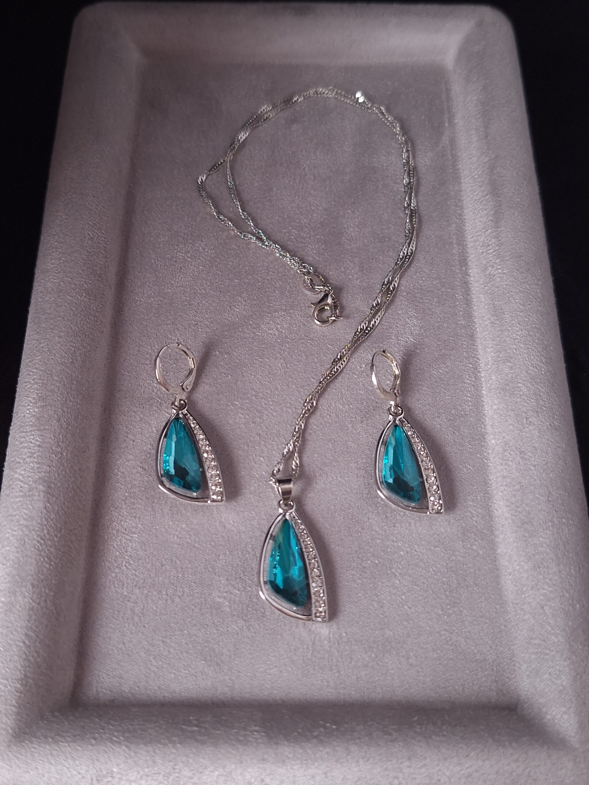 Parure argent cristal