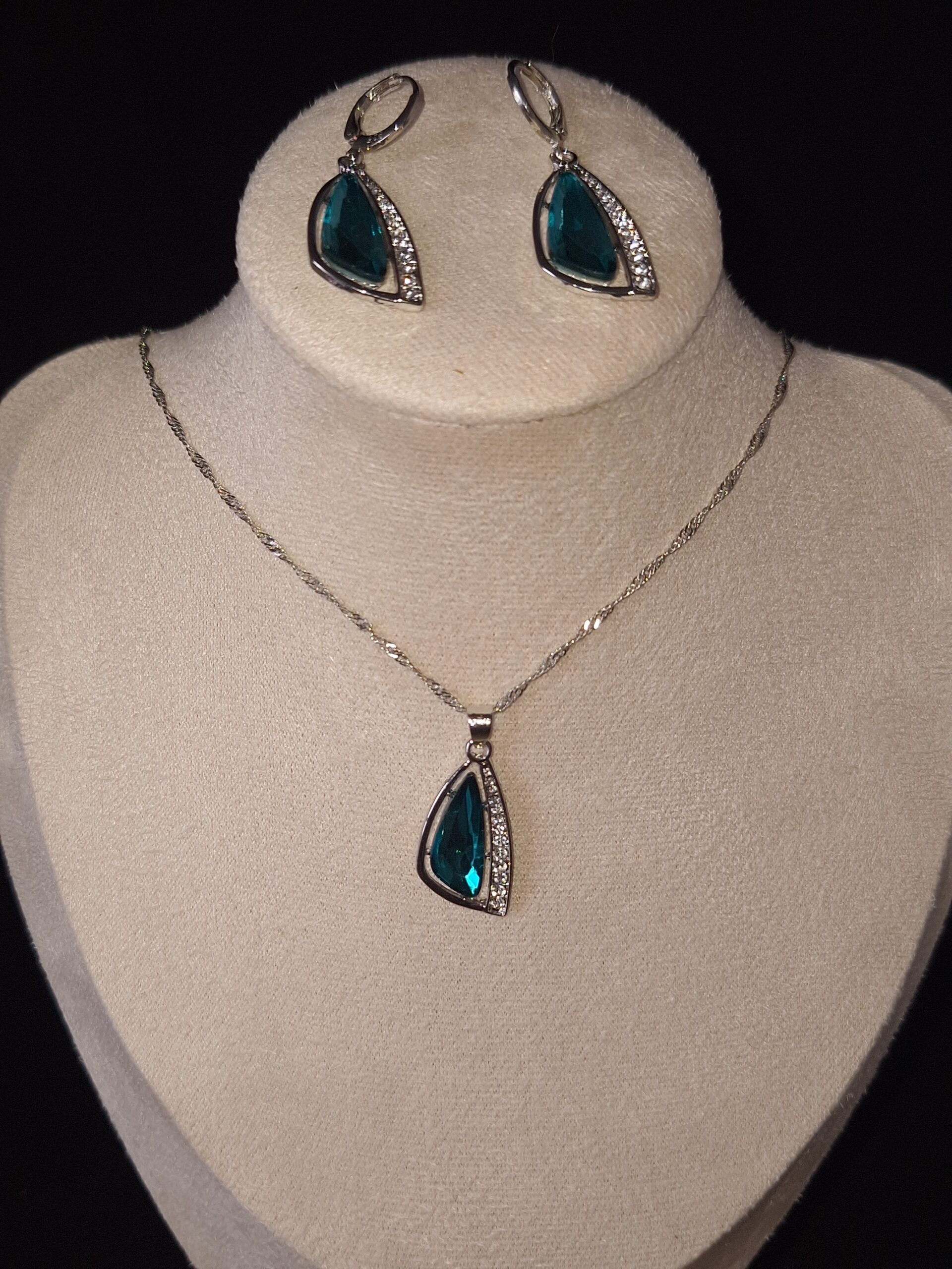 Parure argent cristal