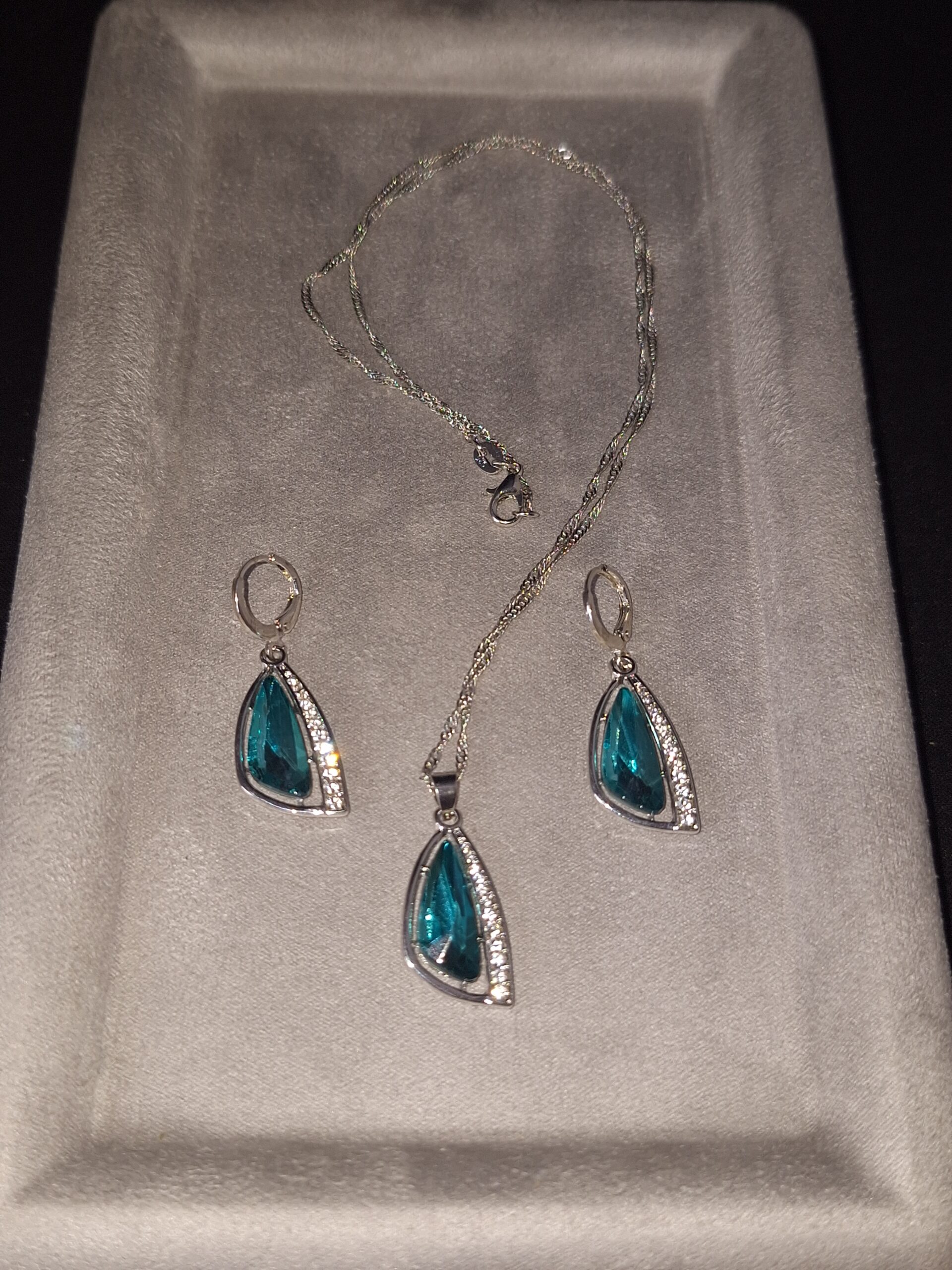 Parure argent cristal