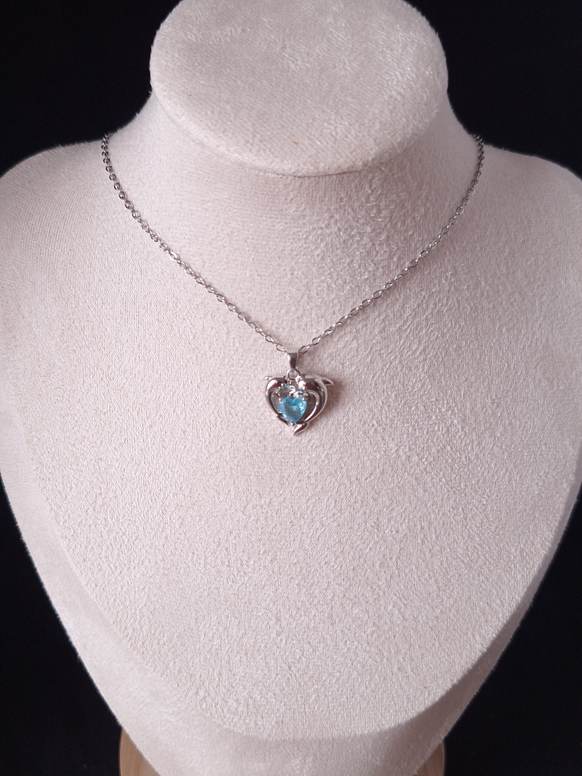 Pendentif argent cristal