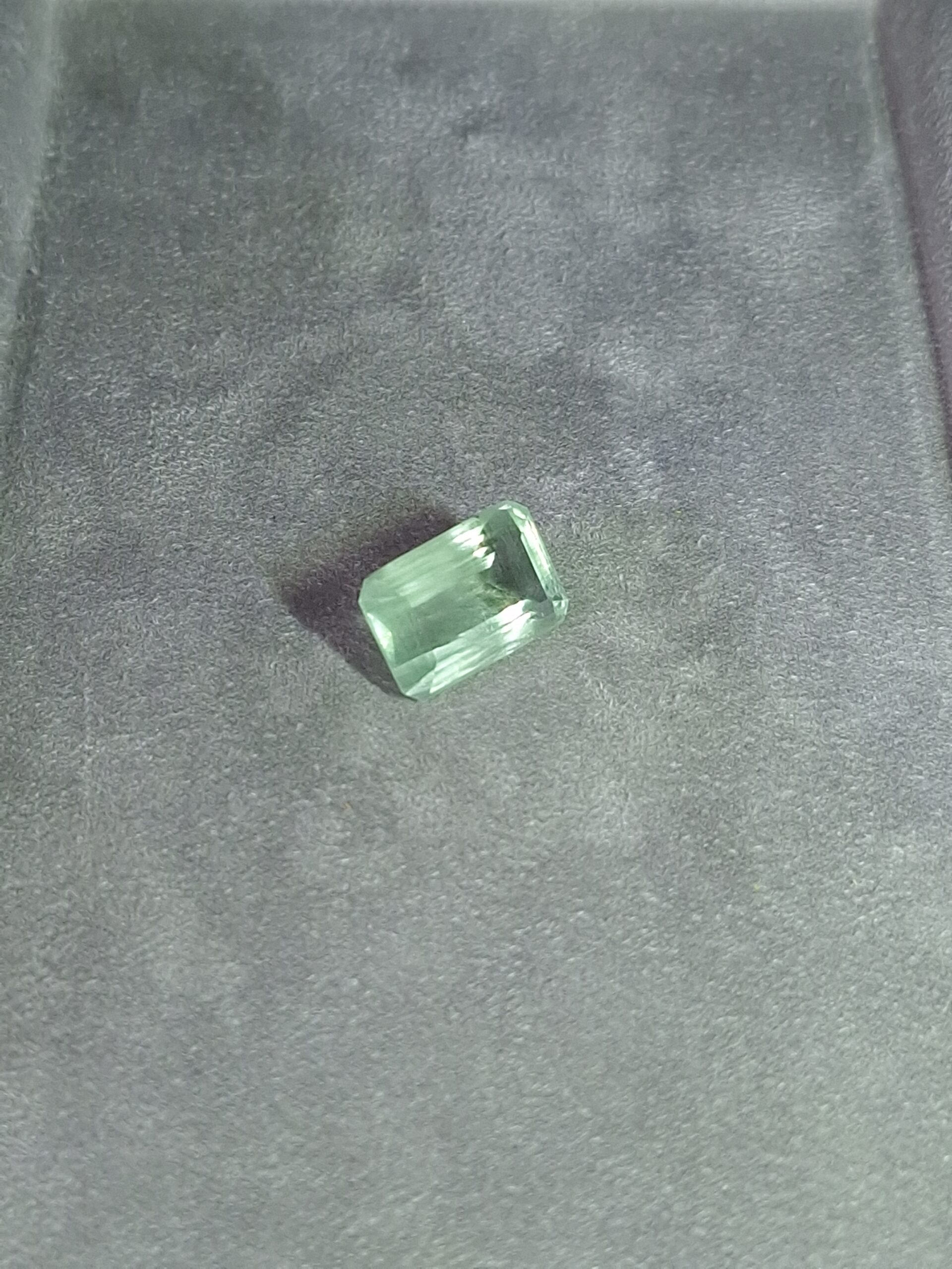 Béryl vert taille rectangle