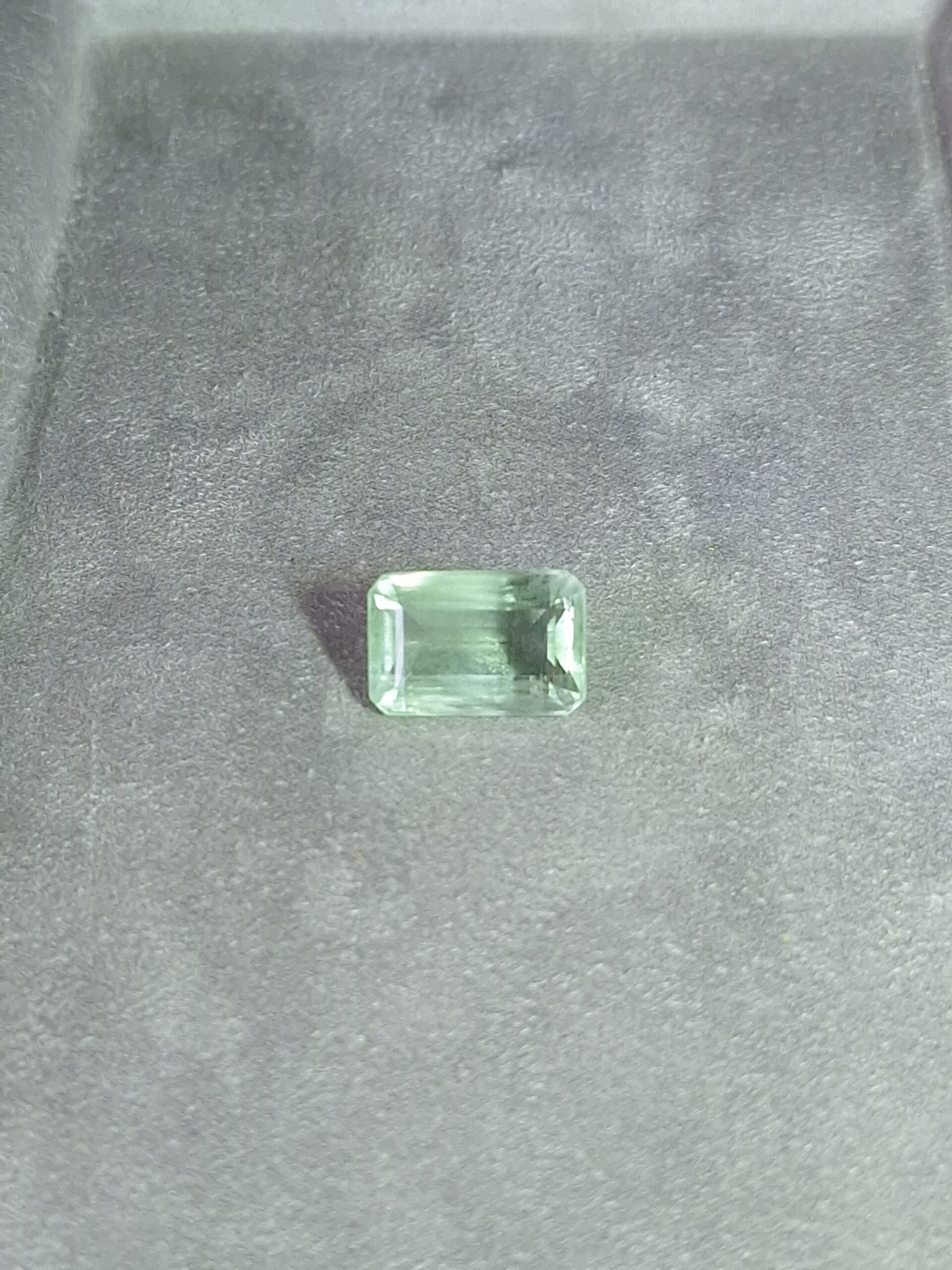 Béryl vert taille rectangle