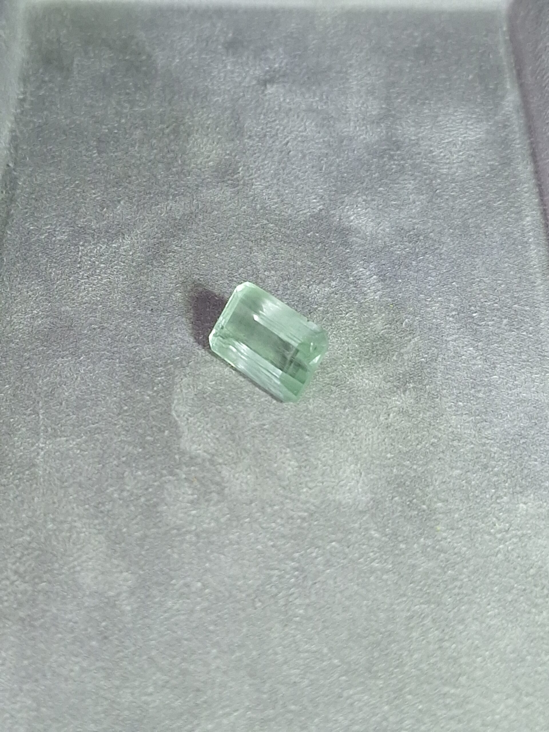 Béryl vert taille rectangle