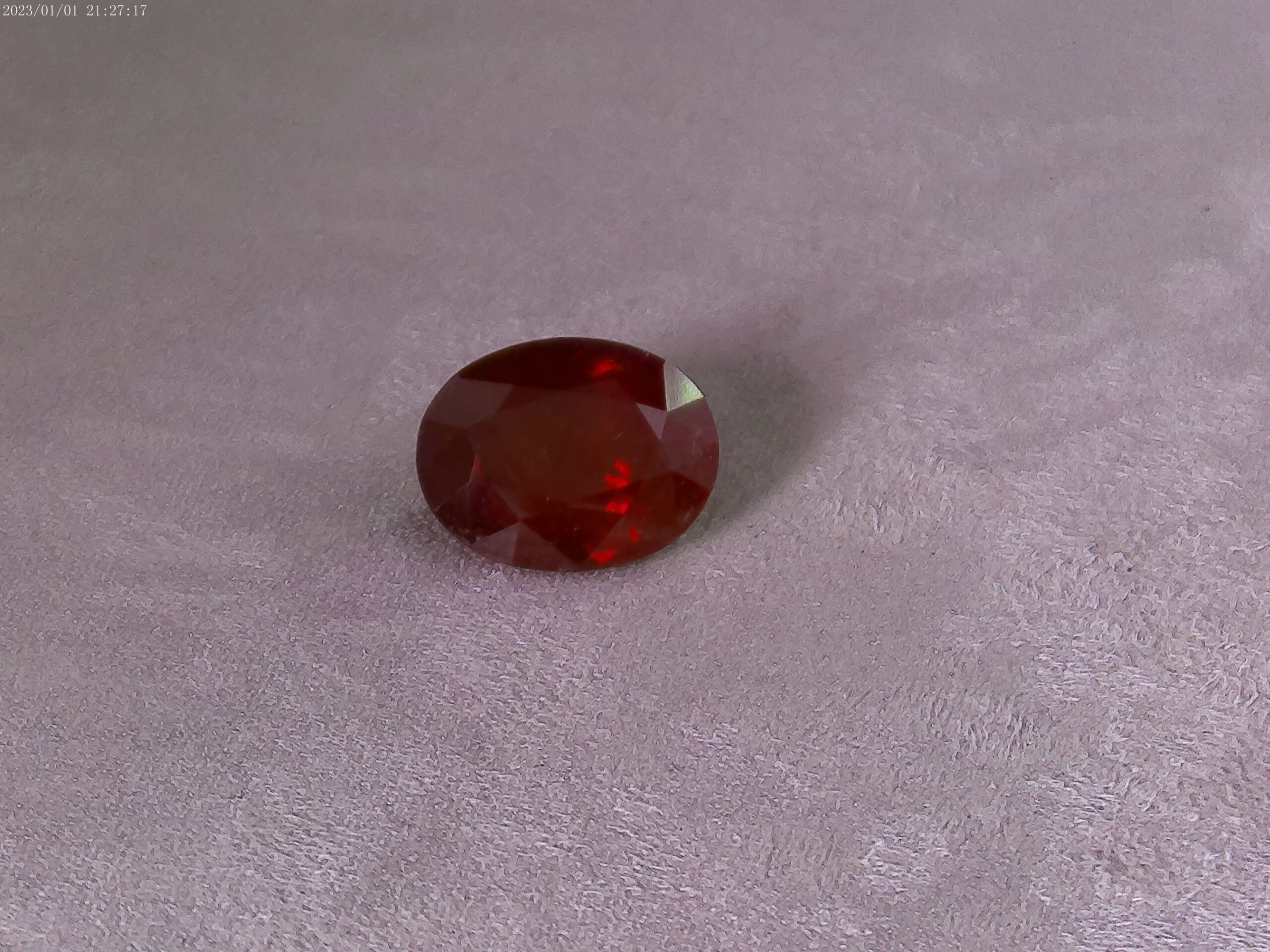 Spessartite taille ovale naturelle