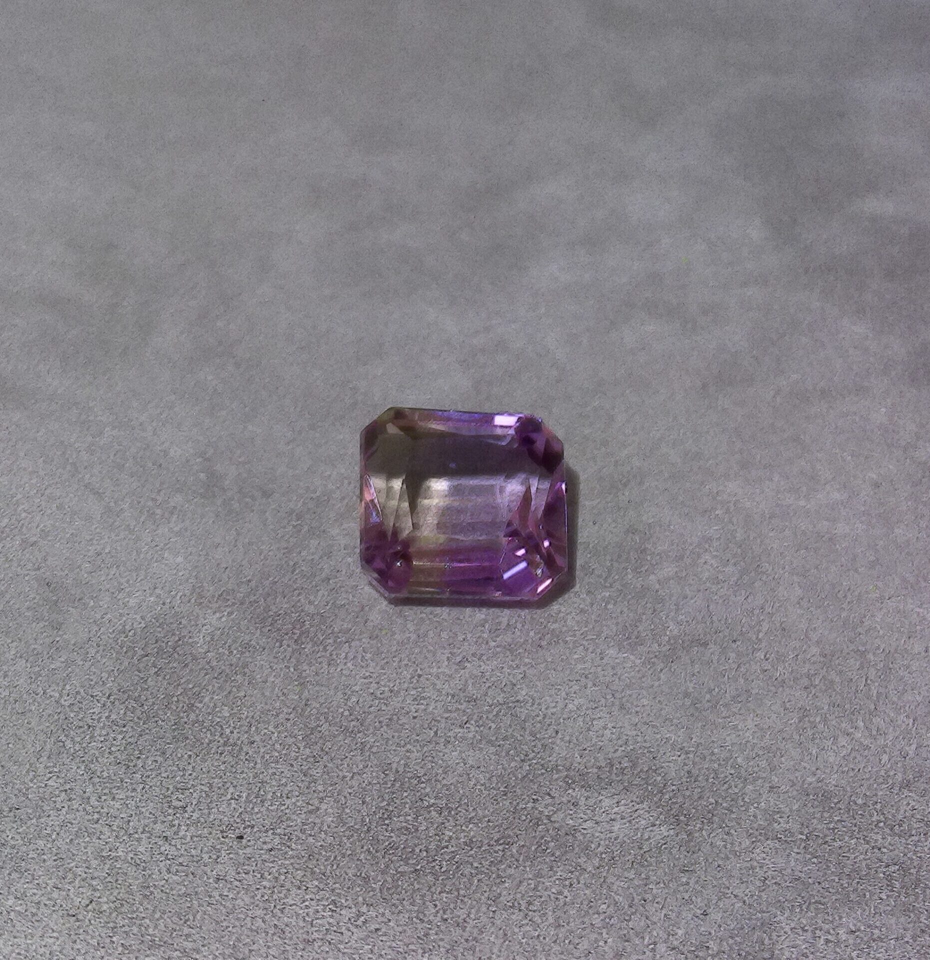Quartz amétrine taille émeraude