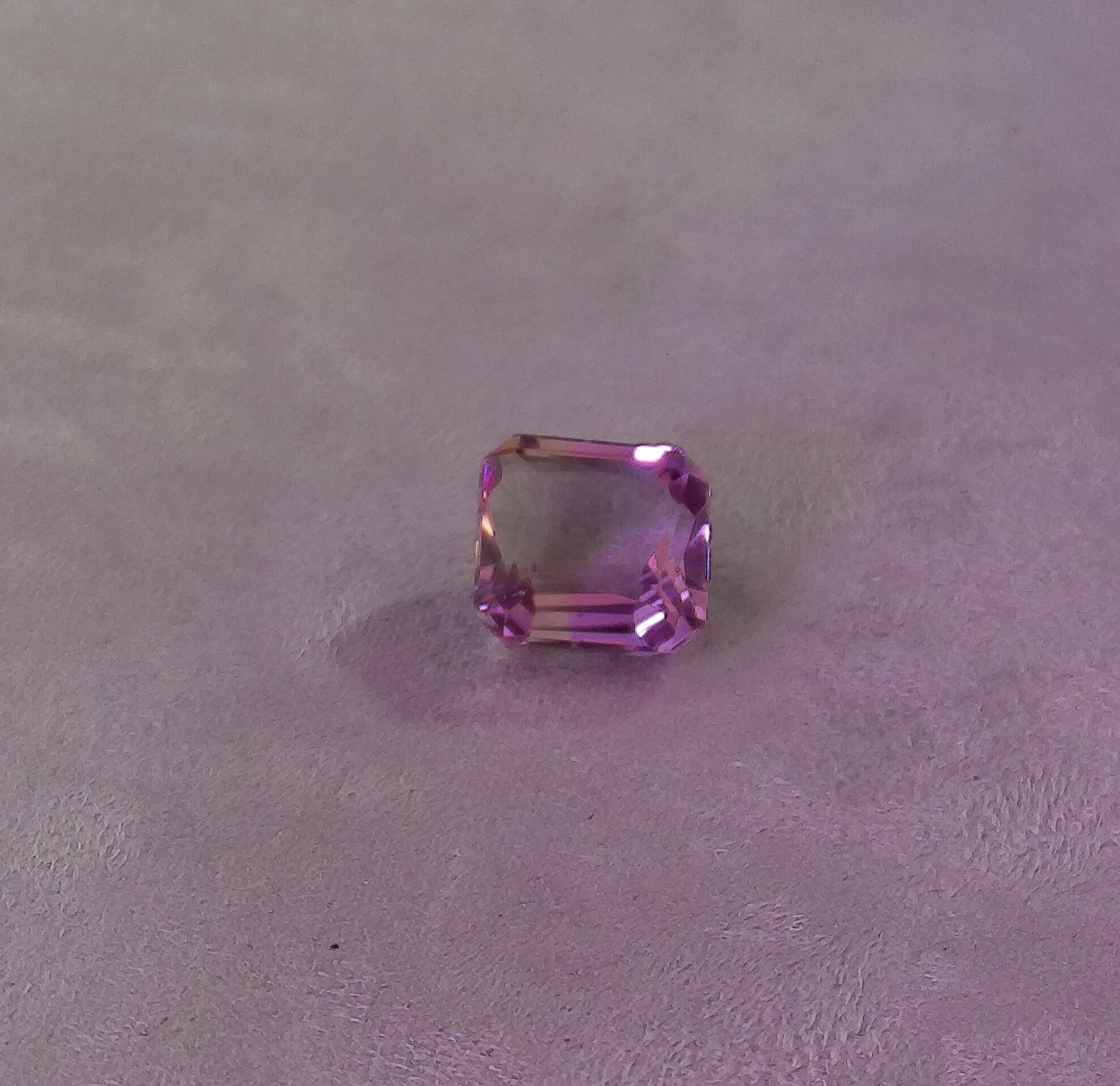 Quartz amétrine taille émeraude