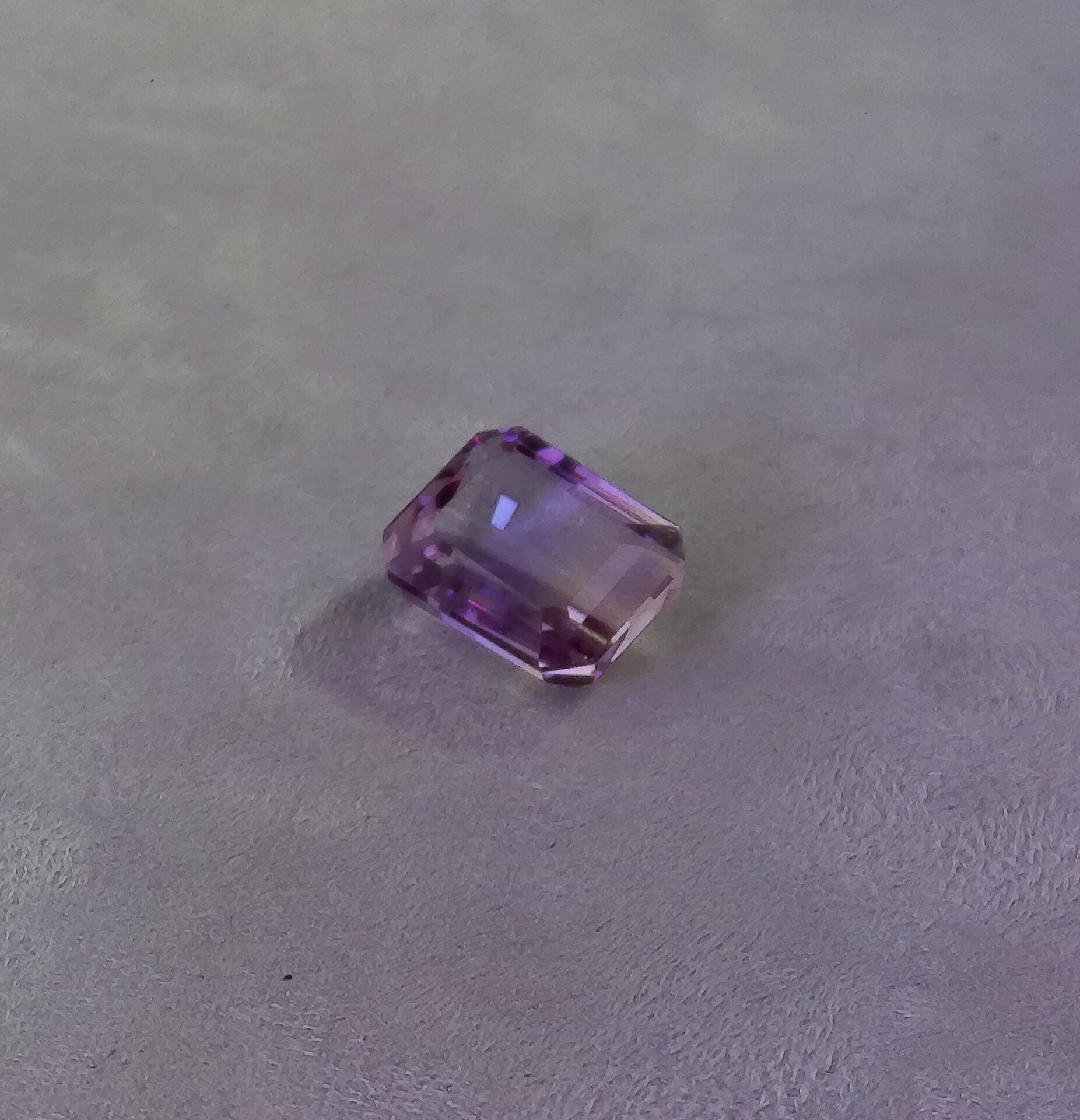 Quartz amétrine taille émeraude