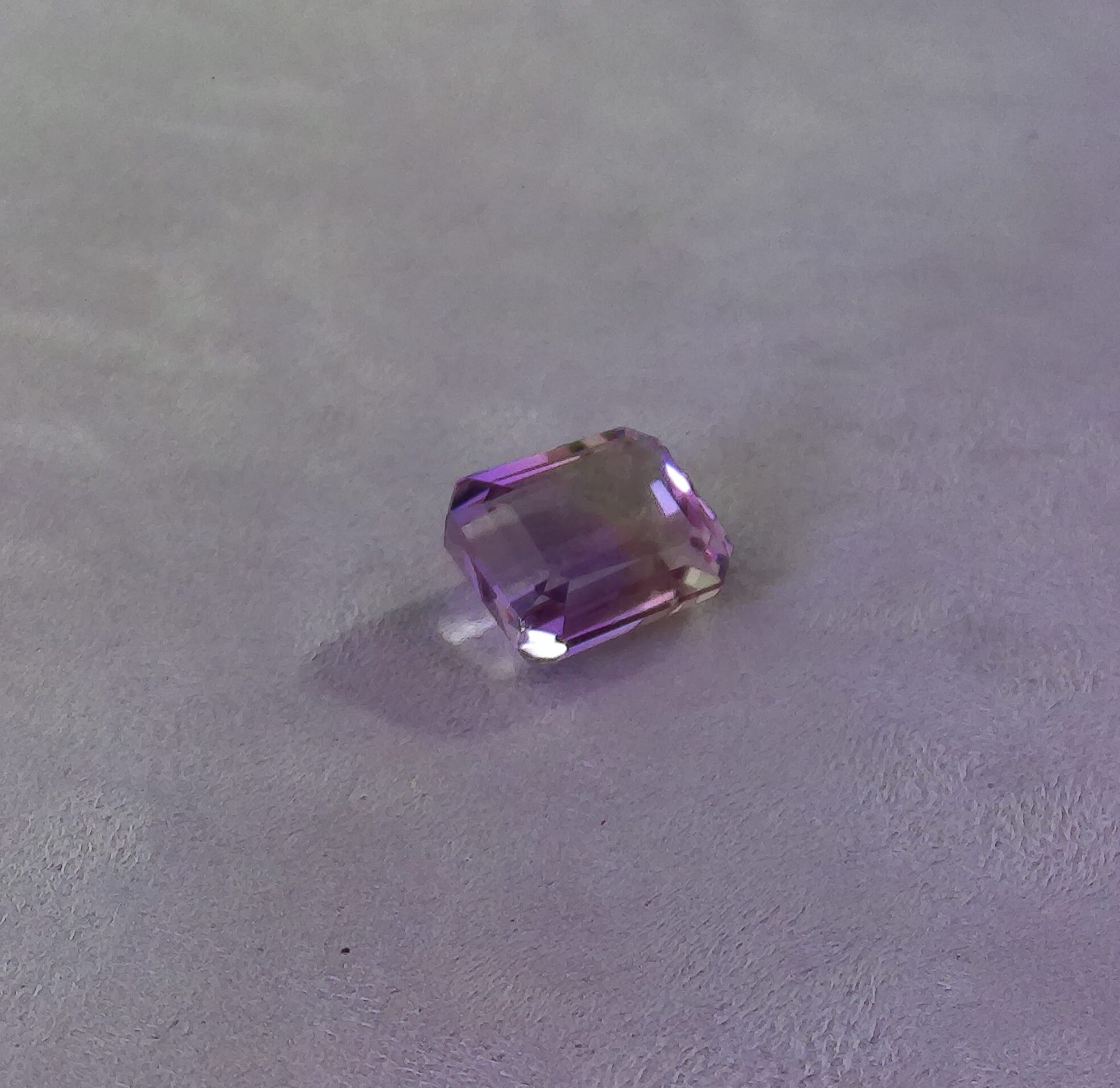 Quartz amétrine taille émeraude
