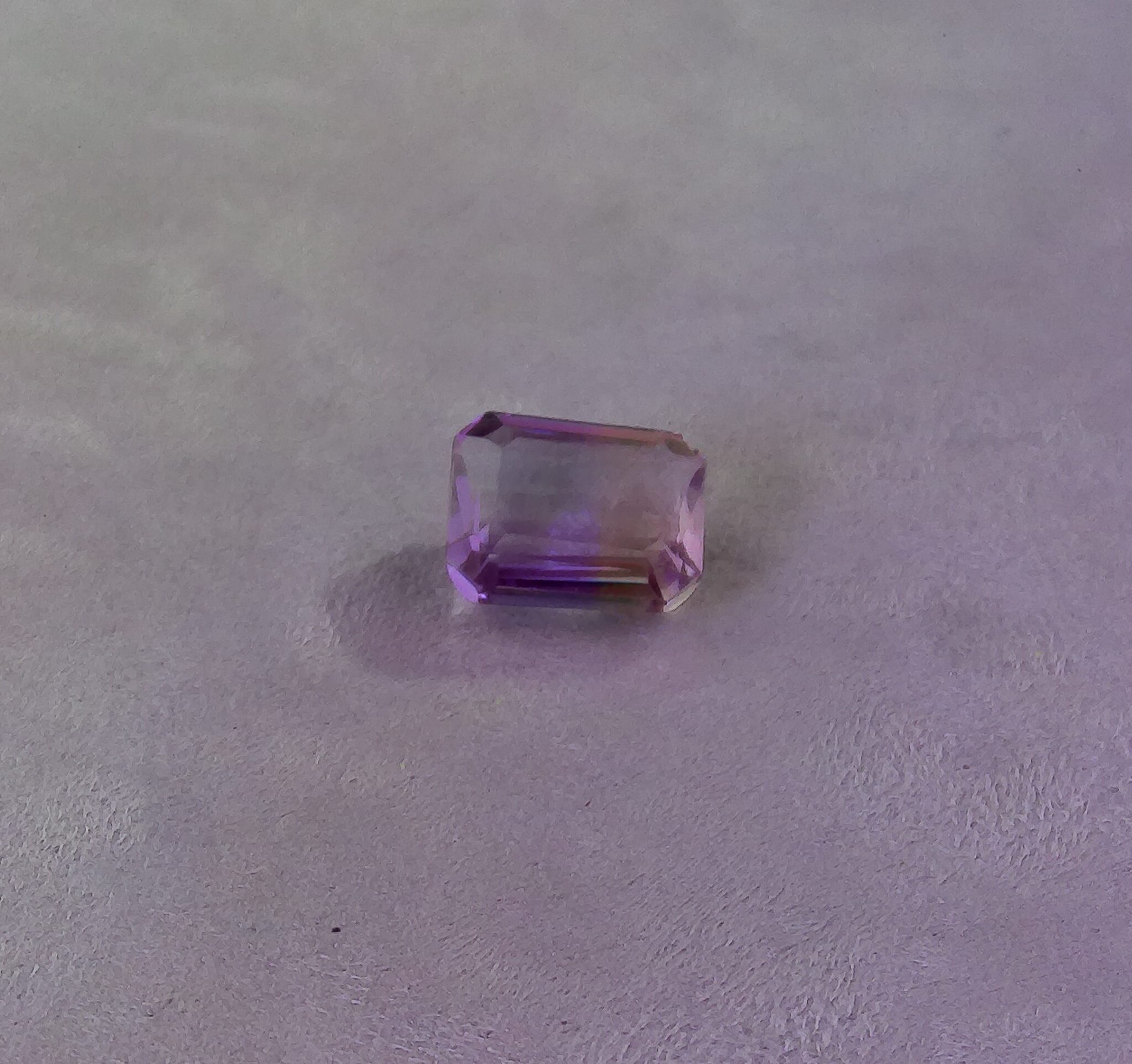 Quartz amétrine taille émeraude