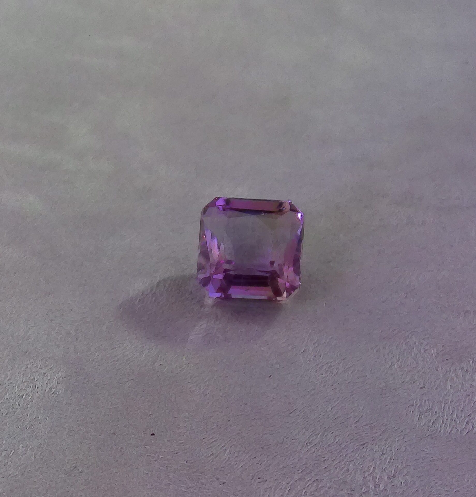 Quartz amétrine taille émeraude