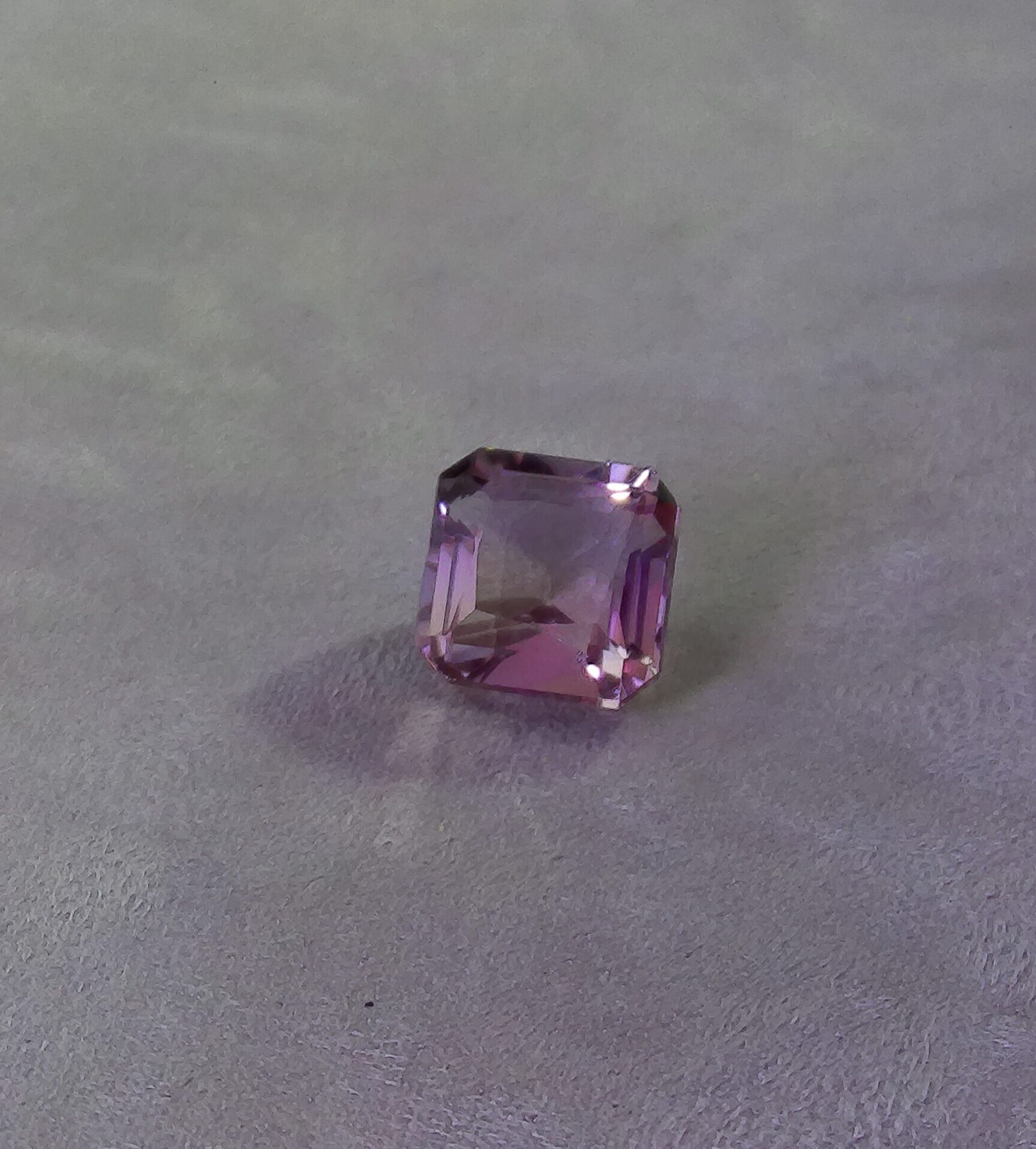 Quartz amétrine taille émeraude