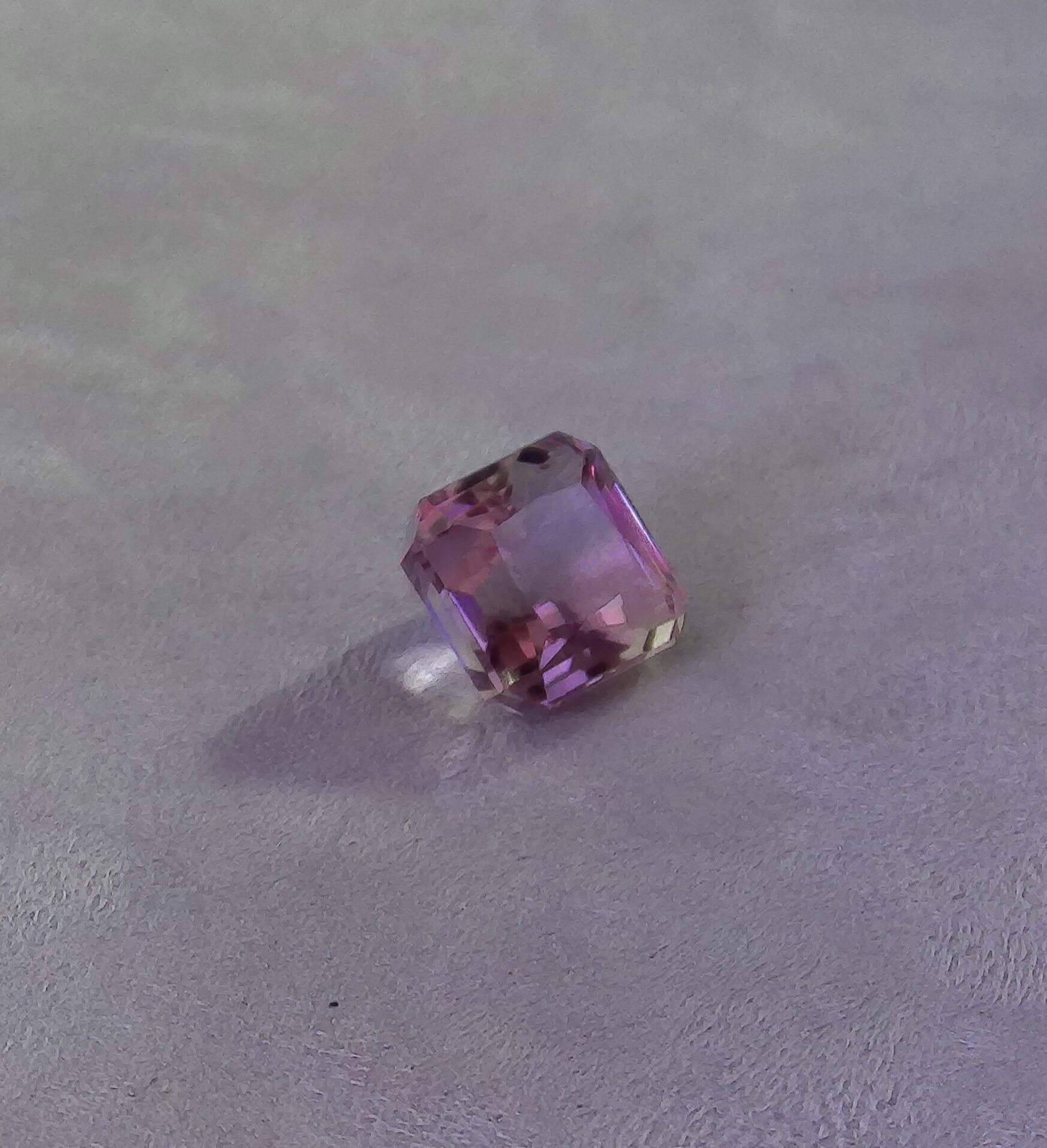 Quartz amétrine taille émeraude