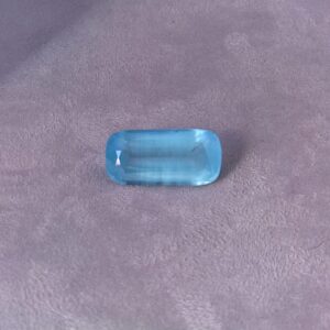 Aigue-Marine Naturelle 18,85 ct — Taille Baguette Bleu Océan