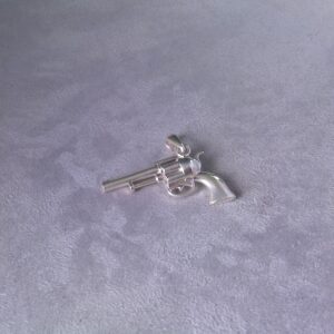 Pendentif revolver argent 925
