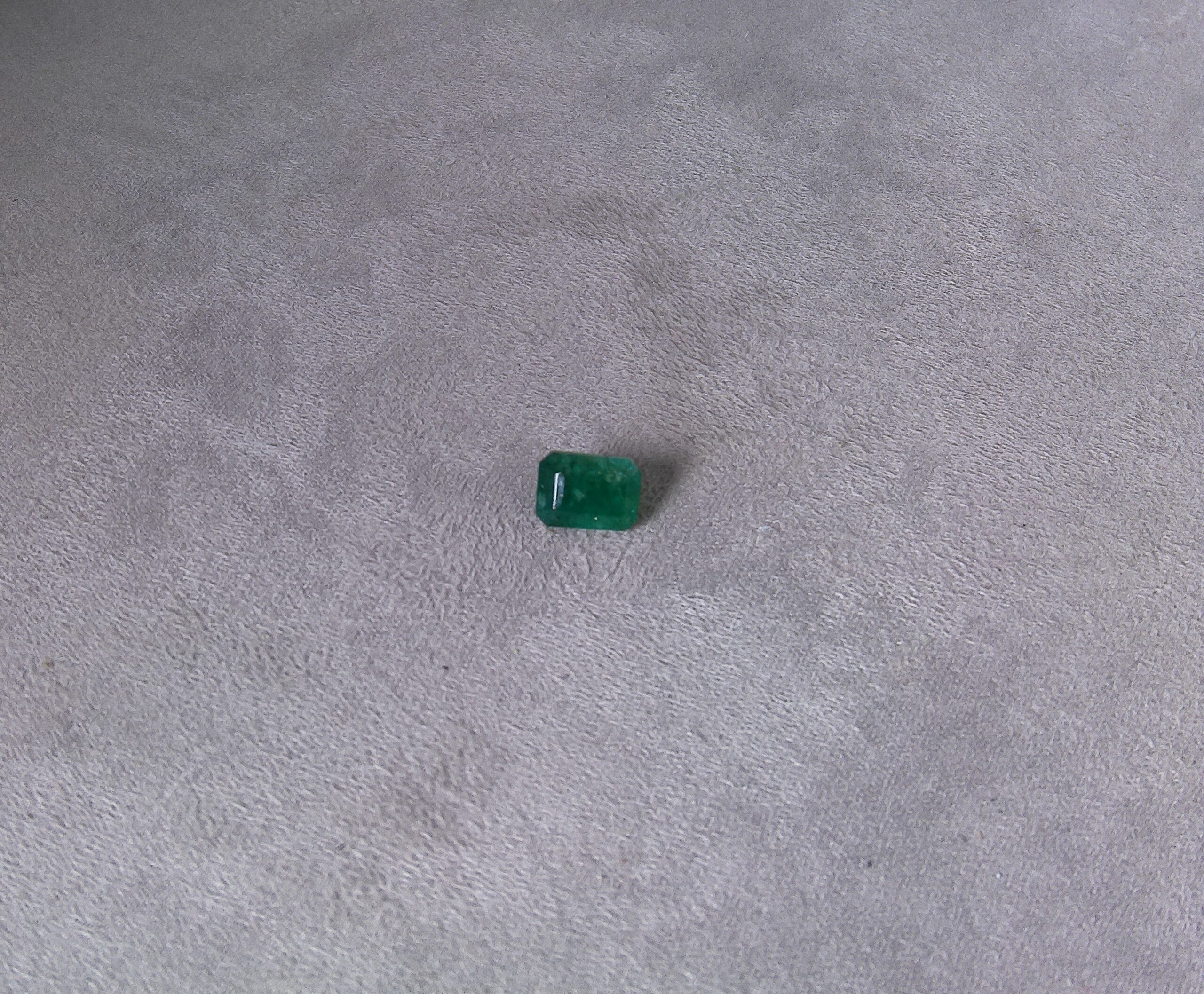 Emeraude taille rectangle