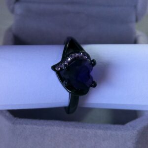 Bague Noire Zirconium