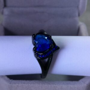 Bague Noire Zirconium