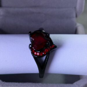 Bague Noire Zirconium